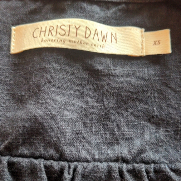 CHRISTY DAWN The Dawn Noir Jumper Wide-Leg Linen Jumpsuit - Picture 7 of 13